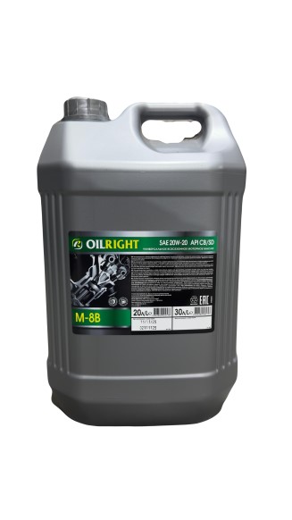 Масло моторное OIL RIGHT М-8В (20л.) минеральное (бенз.)