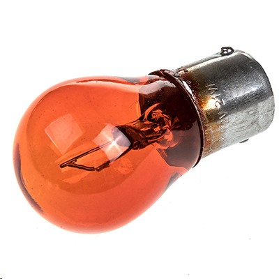 Лампа 1-конт. 12V PY21W S25 с цок. BA15s оранжевая (без смещения)