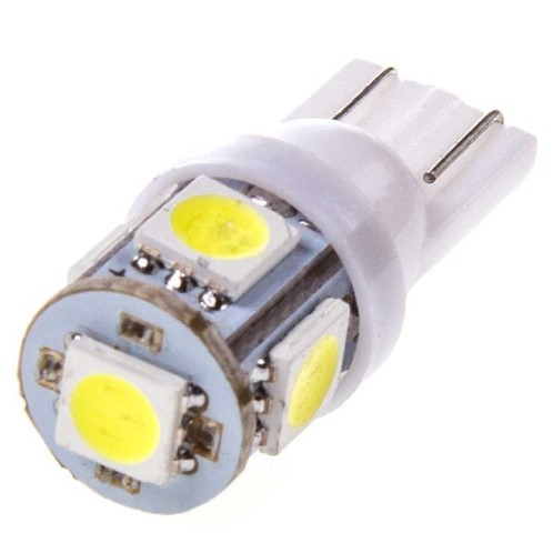 Лампа габарит. 24V W5W T10 5 SMD без цок. W2.1x9.5d (к-т 2 шт)