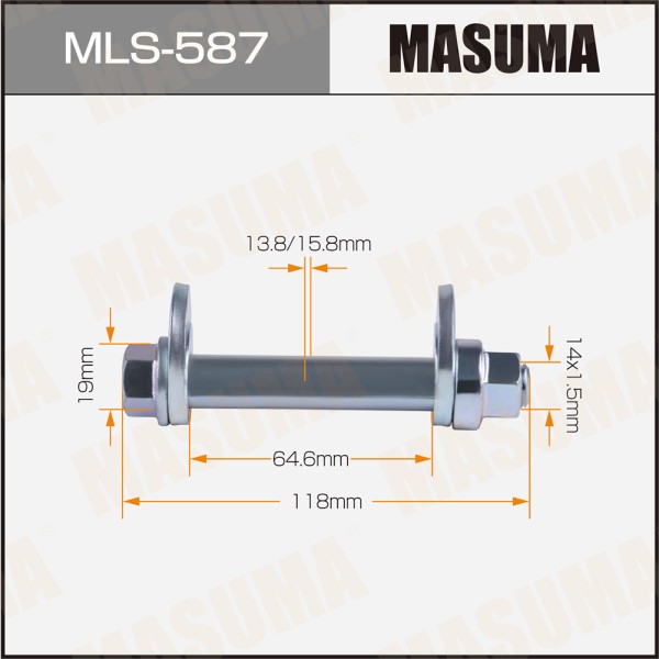 Болт развала Mitsubishi Pajero III 2000-2006 г. /гайка+шайба/