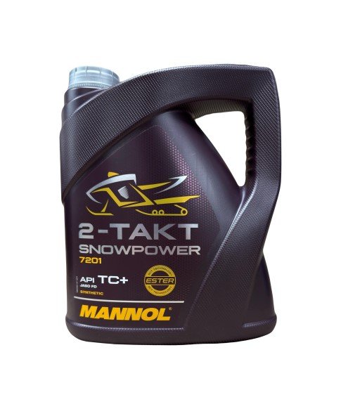 СпецМасло MANNOL 2T 7201 Snowpower (4л.) синт. (снегоходов, мотовездеходов, квадроциклов, скутеров)