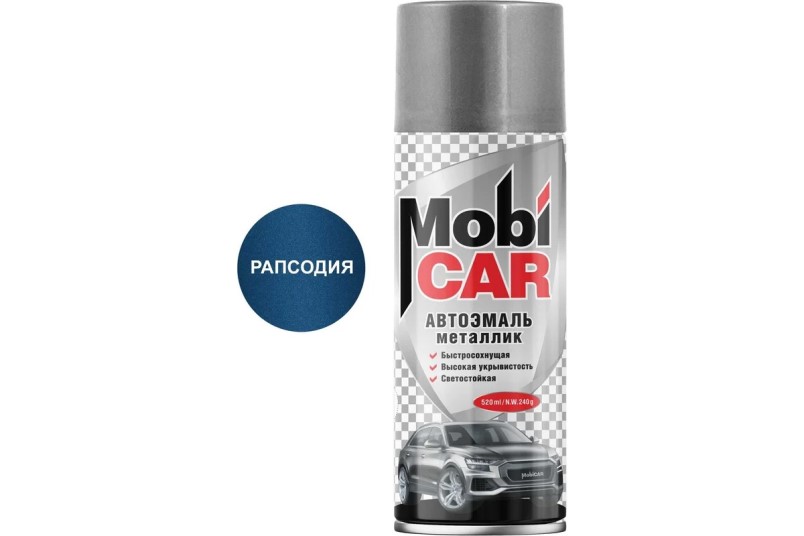 Краска спрей MobiCar акрил. № 448 Рапсодия металлик 520 мл