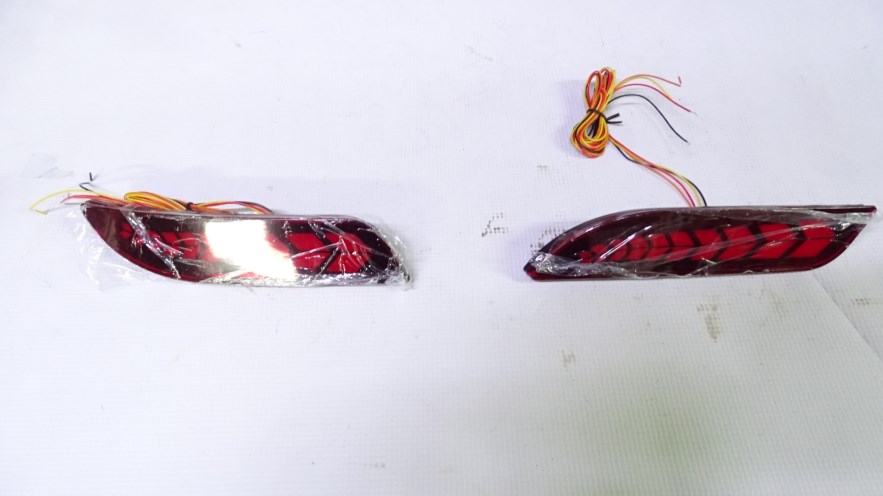 Катафот заднего бампера /2172/ LED бегущий поворотник)