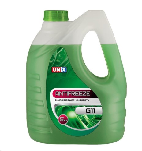 Антифриз UNIX G-11 -35С (5 кг.) зеленый