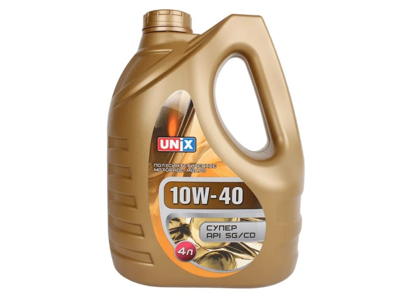 Масло моторное UNIX 10W40 SG/CD (4л.) полусинтетическое