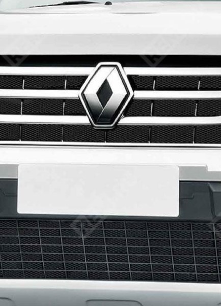 Сетка бампера перед. Renault Duster 16мм сереб
