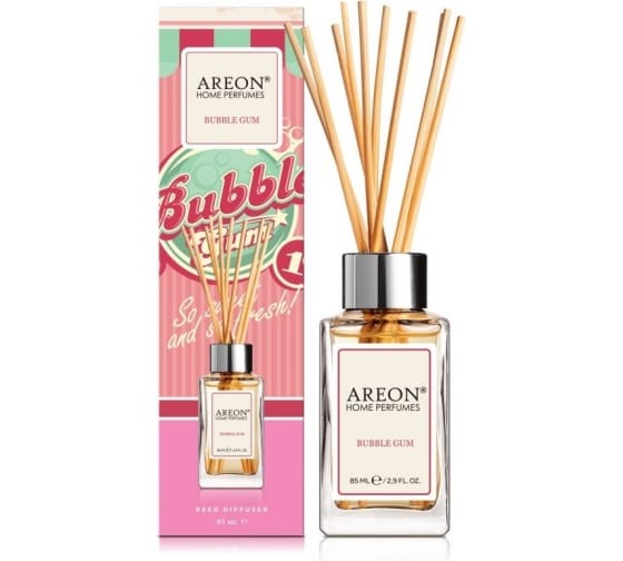 Ароматизатор бытовой 85 мл  AREON HOME PERFUME STICKS  Бабл Гамм
