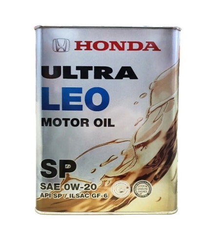 Масло моторное Honda Ultra LEO 0W20 SP/GF-6 (4л.) синтетическое (бенз.)