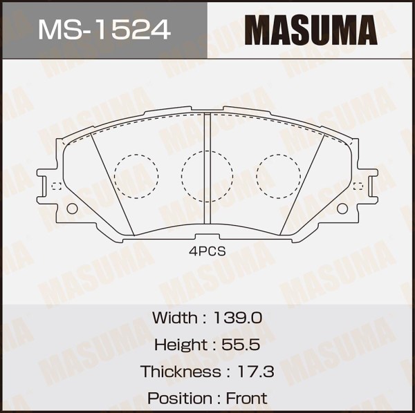 Колодка торм. Toyota Auris Corolla E15 Rav4 III перед.