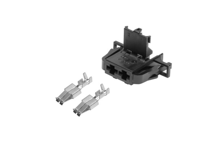 Разъем 1J0972752 (2pin) 2 контакта мотора отопителя салона для Audi, Dodge, Seat, Skoda, Volkswagen.