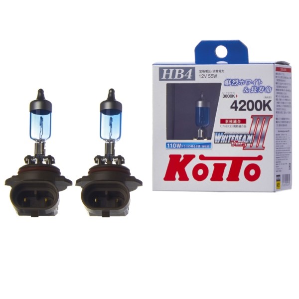 Лампа HB4 12V 55W P22d (9006) набор Whitebeam 4200К (2 шт)