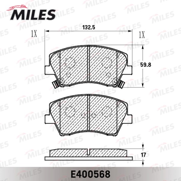 Колодка торм. Hyundai Elantra AD/Avante AD 1.6/2.0/1.6D 15) перед.