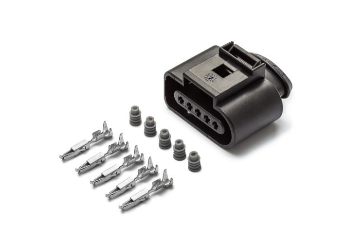 Разъем 1J0973705 5-ти контактный датчика ДМРВ 03G906461C VAG с провод