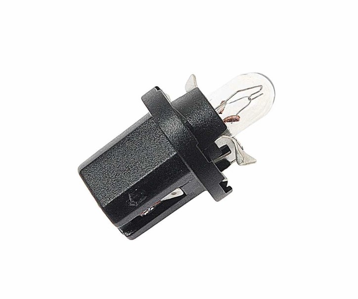 Лампа щитка пр. 12V W1.2W T5 без цок. с патрон. B8.5d