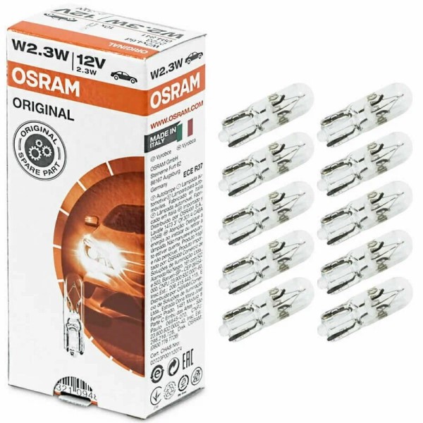 Лампа щитка пр. 12V W2.3W T5 без цок. W2x4.6d