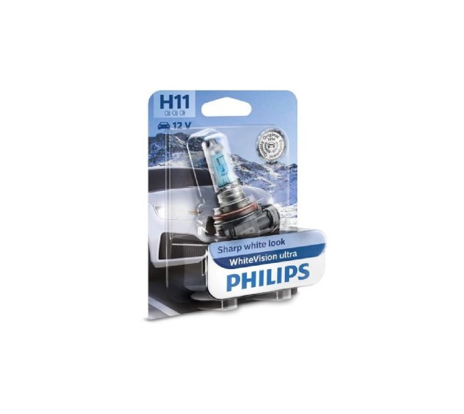 Лампа H8 12V 35W PGJ19-1 White Vision ultra в блистере