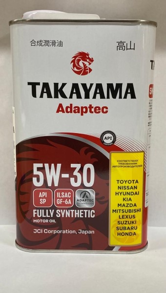 Масло моторное TAKAYAMA Adaptec 5W30 SP GF-6A (1л.) синтетическое (ж/б)