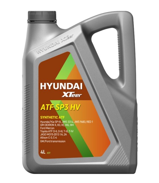 Масло трансм. Hyundai/Kia XTeer ATF SP3 HV (4л.) синт.