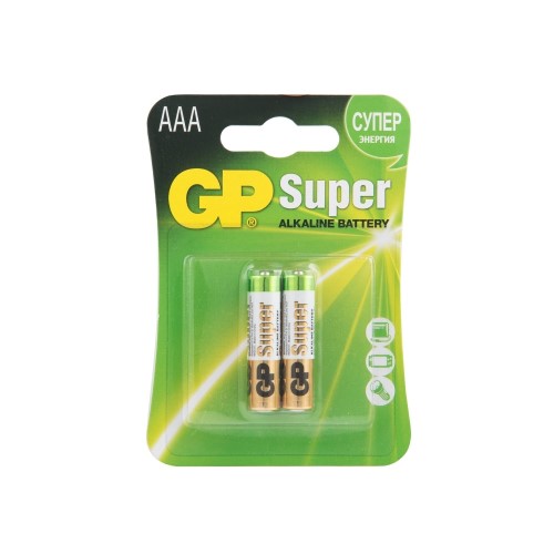 Батарейка AAA LR03 Alkaline 2 шт в блистере Super