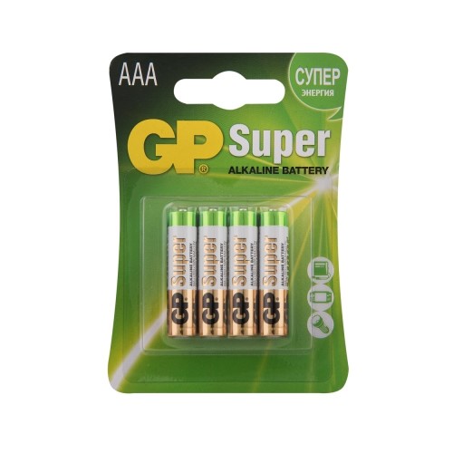 Батарейка AAA LR03 Alkaline 4 шт в блистере Super