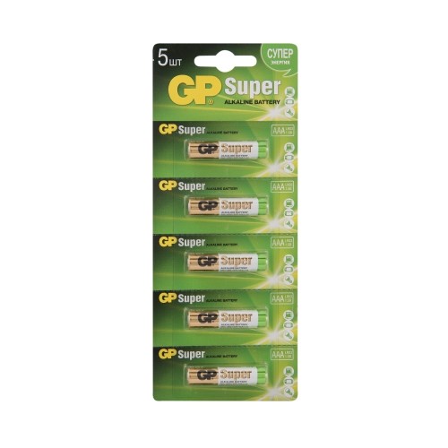 Батарейка AAA LR03 Alkaline 5 шт в блистере Super