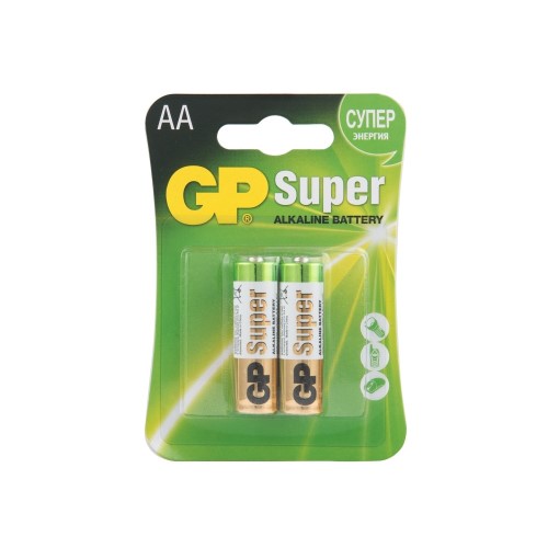 Батарейка AA LR6 Alkaline 2 шт в блистере Super