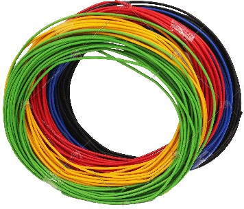 Провод ПВАМ 1,5 кв.мм, 10 м (5 цветов)