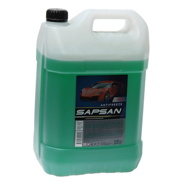 Антифриз SAPSAN -10С (10 кг.) зеленый