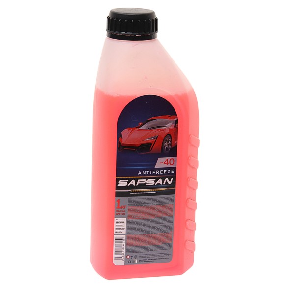 Антифриз SAPSAN -10С (1 кг.) красный