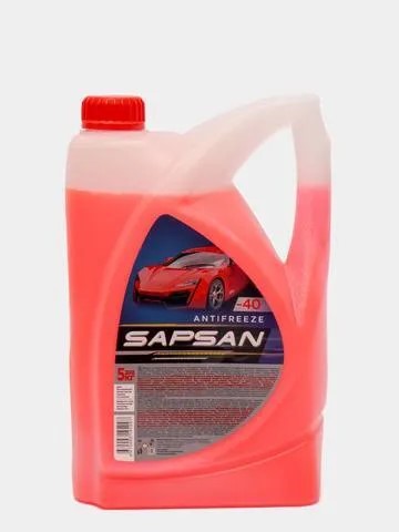 Антифриз SAPSAN -10С (5 кг.) красный