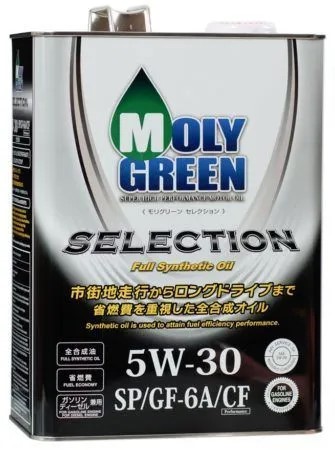 Масло моторное MolyGreen Selection 5W30 SP/GF-6A/CF (4л.) синтетическое (бенз.)