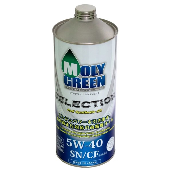 Масло моторное MolyGreen Selection 5W40 SN/CF (1л.) синтетическое (бенз., диз.)
