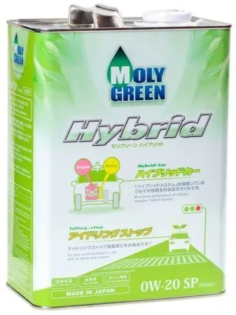 Масло моторное MolyGreen Hybrid 0W20 SP (4л.) синтетическое