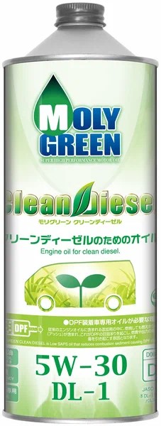 Масло моторное MolyGreen Clean Diesel 5W30 DL-1  (1л.) синтетическое (диз.)