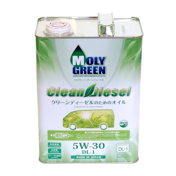 Масло моторное MolyGreen Clean Diesel 5W30 DL-1 (4л.) синтетическое (диз.)