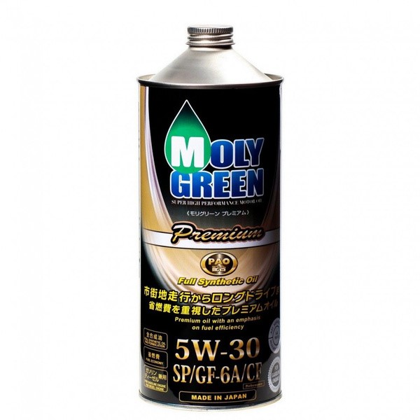 Масло моторное MolyGreen Premium 5W30 SP/GF-6A/CF (1л.) синтетическое (бенз.)