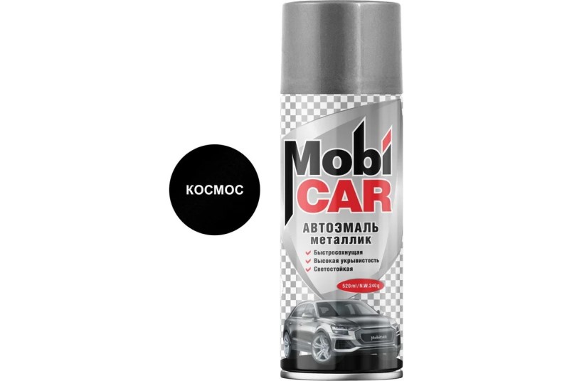 Краска спрей MobiCar акрил. № 665 Космос металлик 520 мл