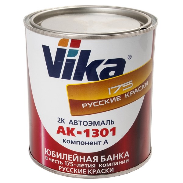 Краска эмаль Vika акрил. АК-1301 2К № RAL 2004 Оранжевая 0,85 кг