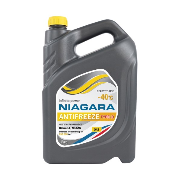 Антифриз  Ниагара  Type-D -40С (5 кг.) желтый
