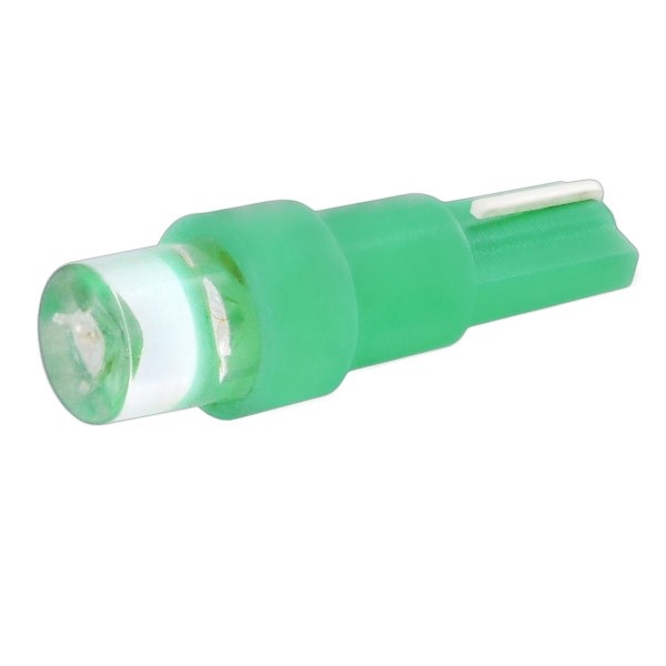 Лампа щитка пр. 12V W1.2W T5 1 LED без цок. W2*4.6d зеленая