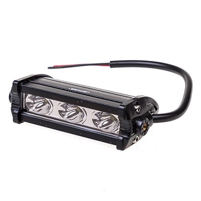 Фара светодиодная дополнительная 3 SMD 18W, 12/24V, 6000K  105*30*50 мм (прямоугольная) дальний