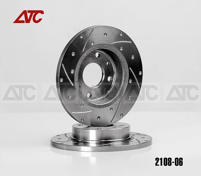 Диск тормозной /21905 Гранта Спорт, 1118 Калина Спорт/ задн. R15  перфор. СПОРТ (2 шт)