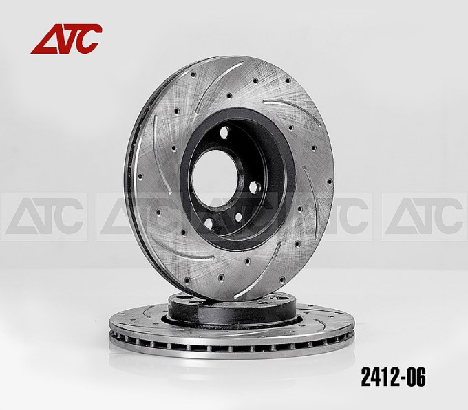 Диск тормозной передний Renault Logan Megane II Lada Largus Vesta (260х22) перфор. СПОРТ (2 шт) антикор.покрытие