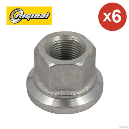 Гайка М18*1.5*24 колеса /Г-3302, NEXT, ЗИЛ-5301/ с прессшайбой (6 шт)
