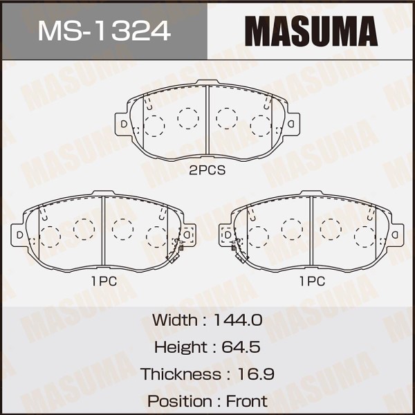 Колодка торм. Toyota Supra 93-98  Lexus GS300 93-05  перед.