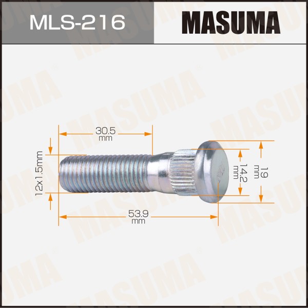 Шпилька колеса  M12X1.5 Toyota Daihatsu Lexus Mitsubishi Honda