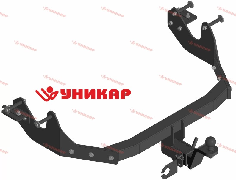 Фаркоп Hyundai Grand Starex с 2007 г. (без электрики) под квадратное дышло
