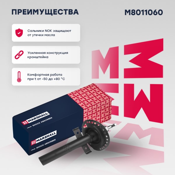 Стойка Renault Megane II перед. газомасл.