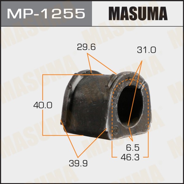 Втулка стабилизатора Mitsubishi Pajero Sport 3.0, 2.5TD 00-09 перед. d28