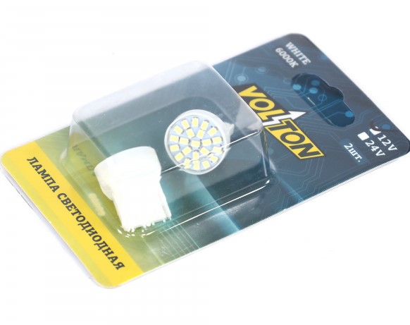Лампа 1-конт. 12V W21W T20 22 SMD без цок. W3x16d 2 шт.